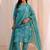 women floral printed regular kurta with trousers & with dupatta