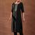 ethnic motifs embroidered thread work kurta with trousers & dupatta
