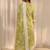 libas lime green floral printed cotton straight suit set with dupatta