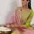 women floral embroidered gotta patti kurta with trousers & with dupatta