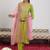 women floral embroidered gotta patti kurta with trousers & with dupatta