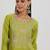 women floral embroidered gotta patti kurta with trousers & with dupatta