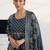 women floral printed tiered kurta with trousers & with dupatta