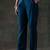 floral yoke design sequinned straight kurta with trousers & dupatta