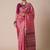 Pink ethnic motifs woven design zari banarasi saree