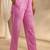 libas pink floral printed cotton a-line suit set with dupatta