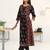 women ethnic motifs printed regular cotton blend kurta with trousers & with dupatta