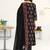 women ethnic motifs printed regular cotton blend kurta with trousers & with dupatta