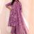 women floral printed regular kurta with trousers & with dupatta