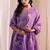 women floral printed regular kurta with trousers & with dupatta