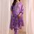 women floral printed regular kurta with trousers & with dupatta