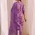 women floral printed regular kurta with trousers & with dupatta