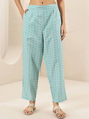 floral printed v-neck straight kurta with trousers & dupatta 6