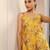 floral printed shoulder straps sequinned kurti with palazzos