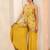 floral printed shoulder straps sequinned kurti with palazzos