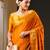 Yellow yellow & gold-toned ethnic motifs woven design zari  georgette kanjeevaram saree