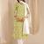 women floral printed regular straight kurta trousers with dupatta