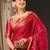 Pink ethnic motifs woven design zari  georgette kanjeevaram saree