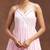 womens pink self design cotton anarkali kurta with trousers