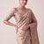 Rose woven design zari silk blend banarasi saree