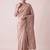 Rose woven design zari silk blend banarasi saree