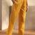 libas yellow floral printed cotton a-line suit set with dupatta
