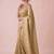 Gold woven design zari silk blend banarasi saree
