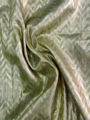 Gold woven design zari silk blend banarasi saree 5