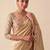 Gold woven design zari silk blend banarasi saree
