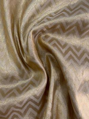 Gold woven design zari silk blend banarasi saree 5