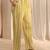 libas lime green floral printed cotton a-line suit set with dupatta