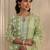 libas green floral printed cotton a-line suit set with dupatta
