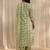 libas green floral printed cotton a-line suit set with dupatta