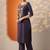 women ethnic motifs embroidered kurta with trousers & dupatta