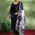 beads and stones straight kurta with trouser & dupatta
