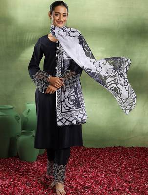 beads and stones straight kurta with trouser & dupatta 6