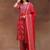 women printed regular mirror work kurta with trousers & with dupatta