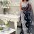Black embellished embroidered organza saree