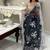 Black embellished embroidered organza saree