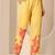floral printed v-neck kurta with trousers and dupatta