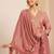 floral yoke design sequinned v-neck straight kurta with trousers and dupatta