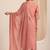 floral yoke design sequinned v-neck straight kurta with trousers and dupatta
