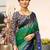 Green ethnic motifs zari poly chiffon saree