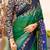 Green ethnic motifs zari poly chiffon saree