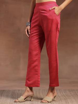 ethnic motifs printed notch neck mirror work straight kurta with trousers & dupatta 7