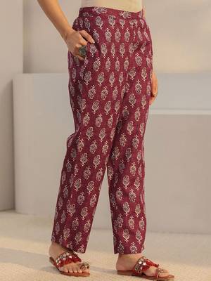 women ethnic motifs printed regular thread work kurta with trousers & with dupatta 7