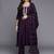 women solid kurta with trouser & dupatta