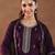 floral embroidered sequnnied straight kurta with trousers & dupatta