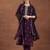 floral embroidered sequnnied straight kurta with trousers & dupatta