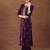 floral embroidered sequnnied straight kurta with trousers & dupatta